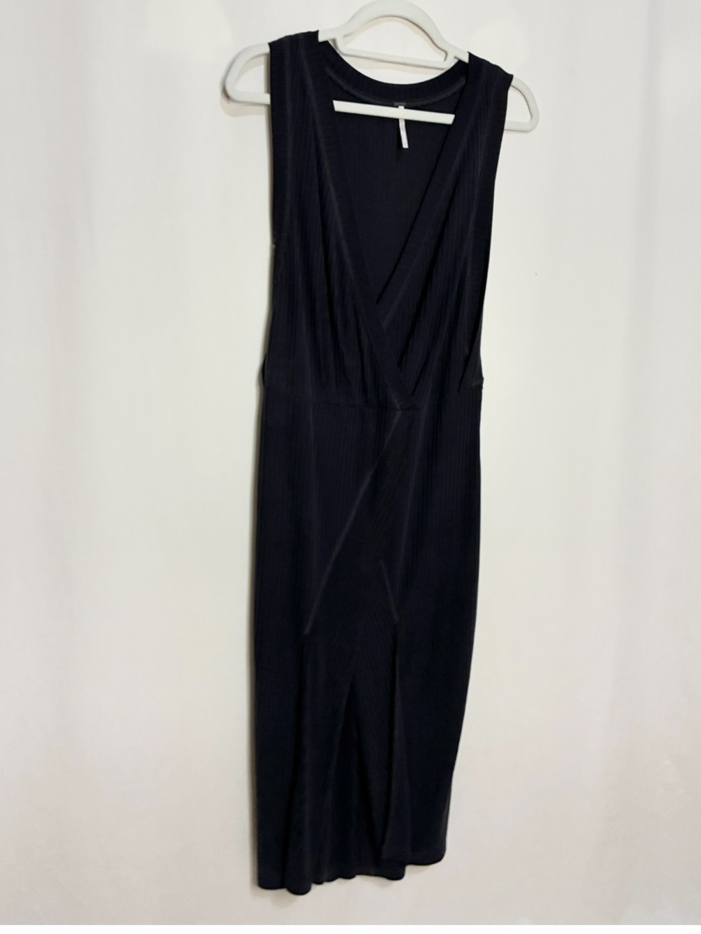 Free People Rising Sun Ribbed Wrap Dress - Picture 2 of 6